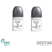Deotak Invisible Roll-On Deodorant 35 Ml- 2 Adet Erkekler İçin