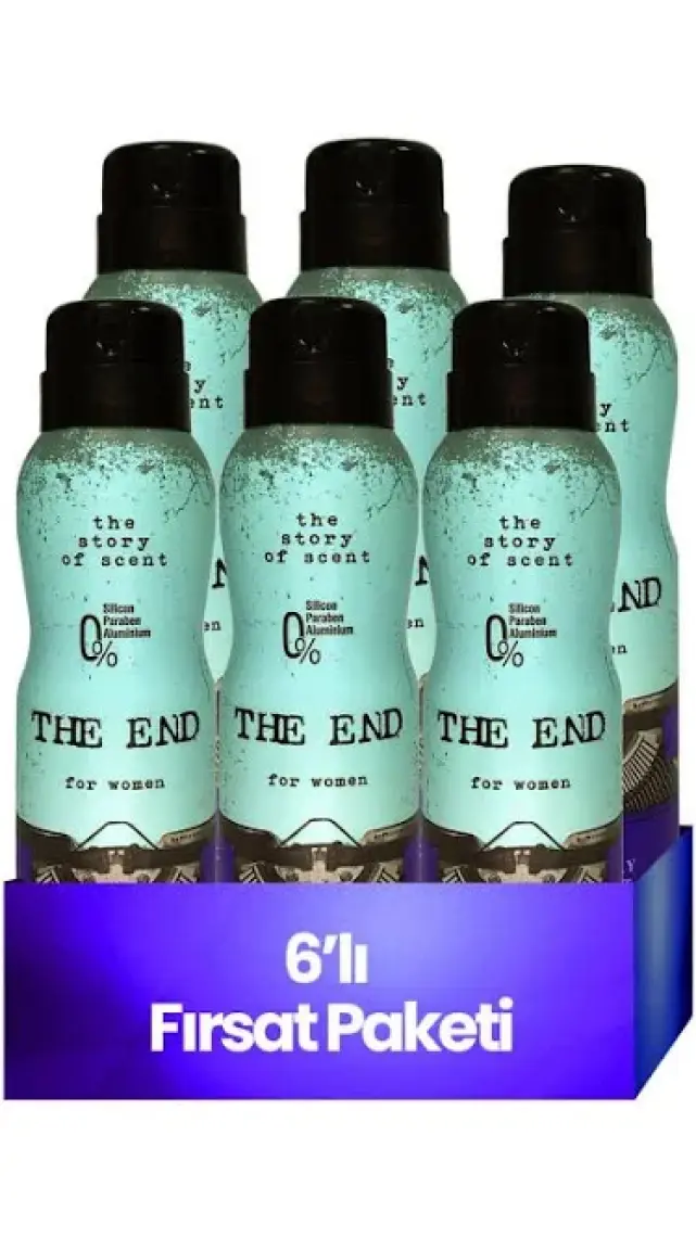 The End Kadın Deodorant 150 ml 6 Adet