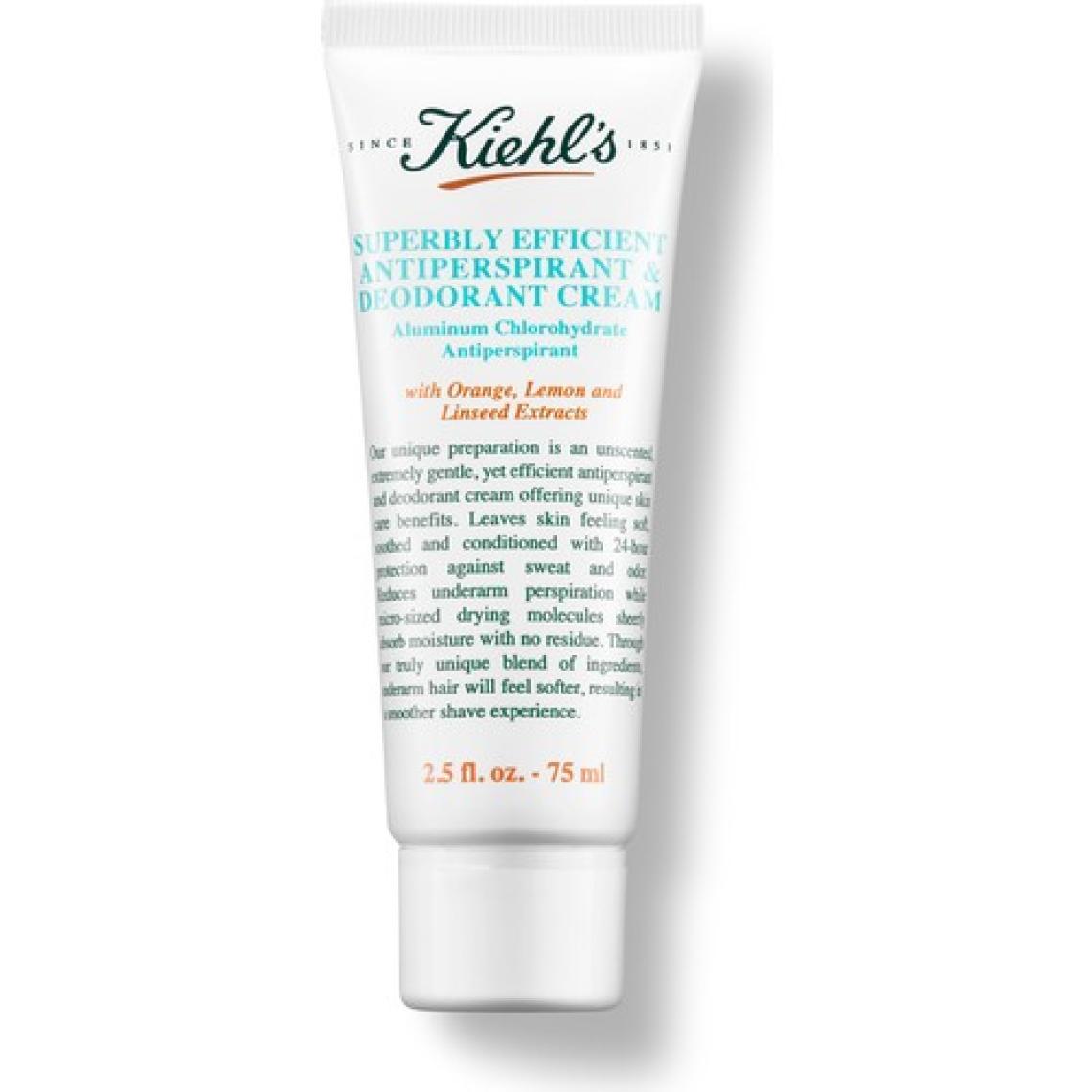 Kiehl's Superbly Terlemeye Karşı 24 Saat Koruyucu Parfümsüz Krem Deodorant 75 ml