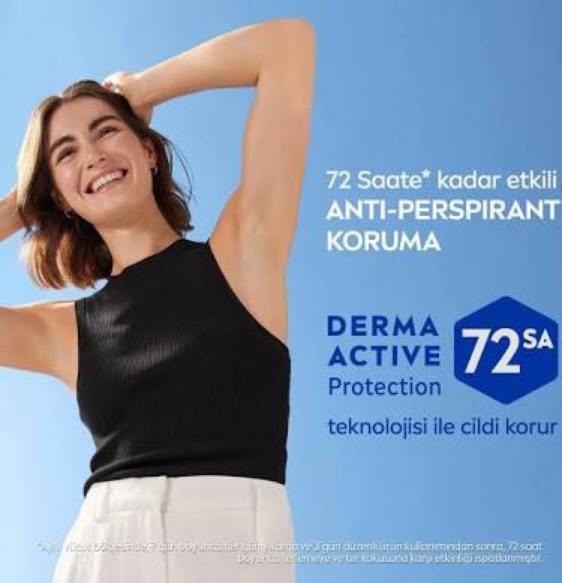 NIVEA Kadın Sprey Deodorant Black& White Invisible Clear 150ml,  Ter ve Ter Kokusuna Karşı 48 Saat Anti-perspirant Deodorant Koruması
