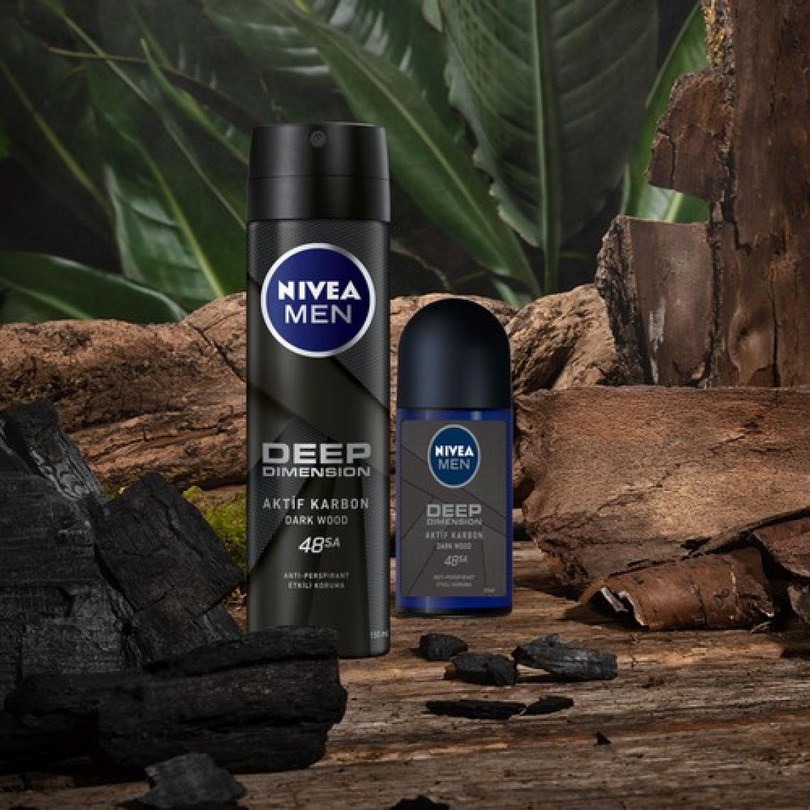 Nivea Men Deep Dimension Aktif Karbon 150 ml Deo Sprey