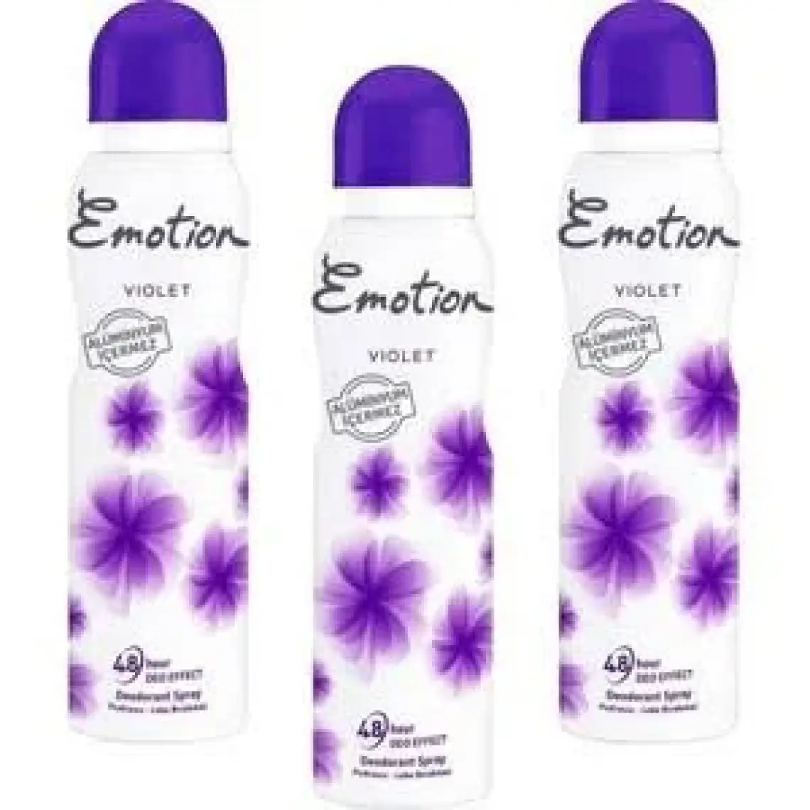 Emotion Violet Kadın Deodorant 150 ml 3'lü