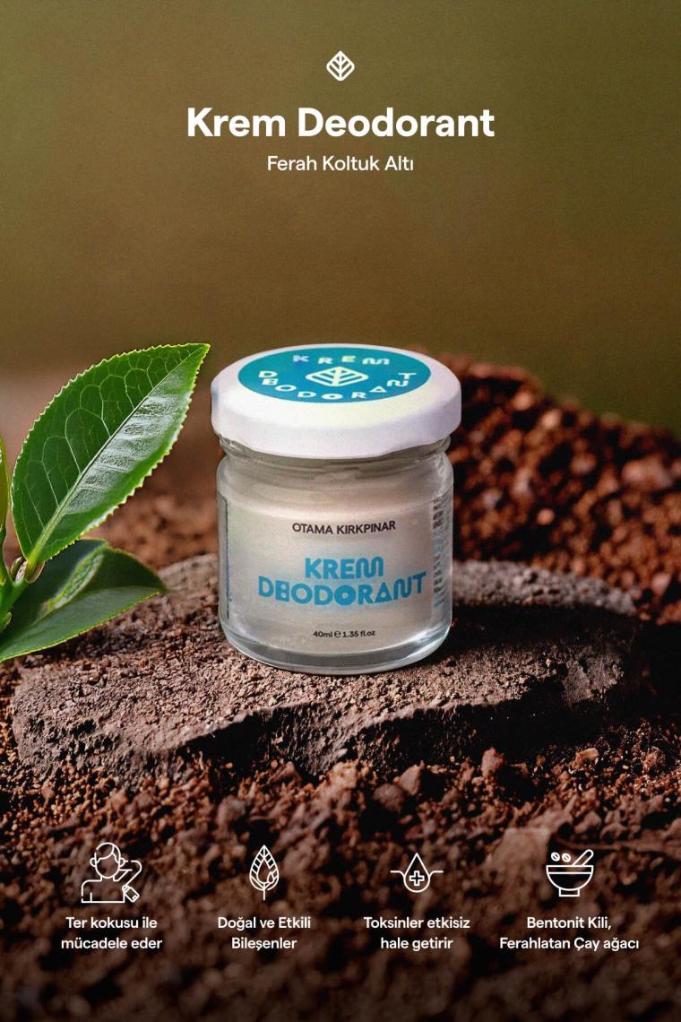 Doğal Vegan Krem Deodorant  40 Ml