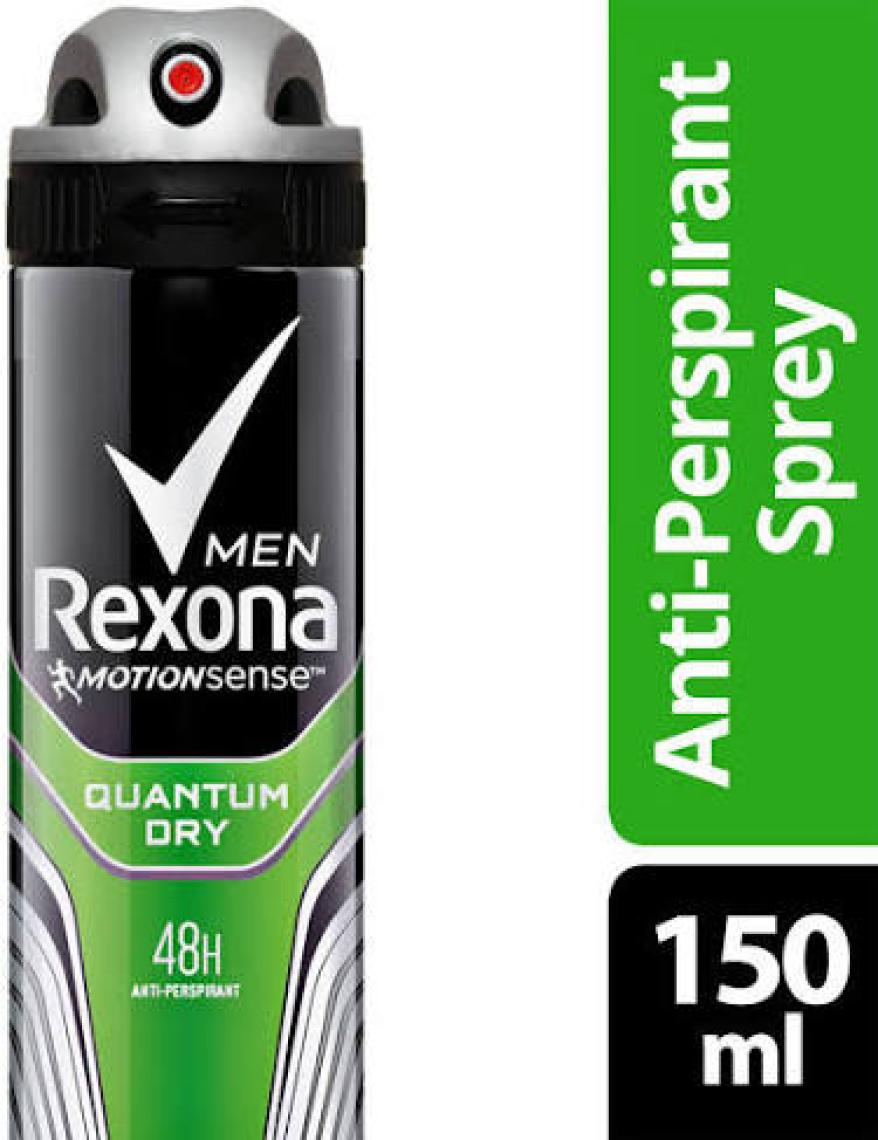 Rexona Quantum Dry Erkek Sprey Deodorant 150 ml
