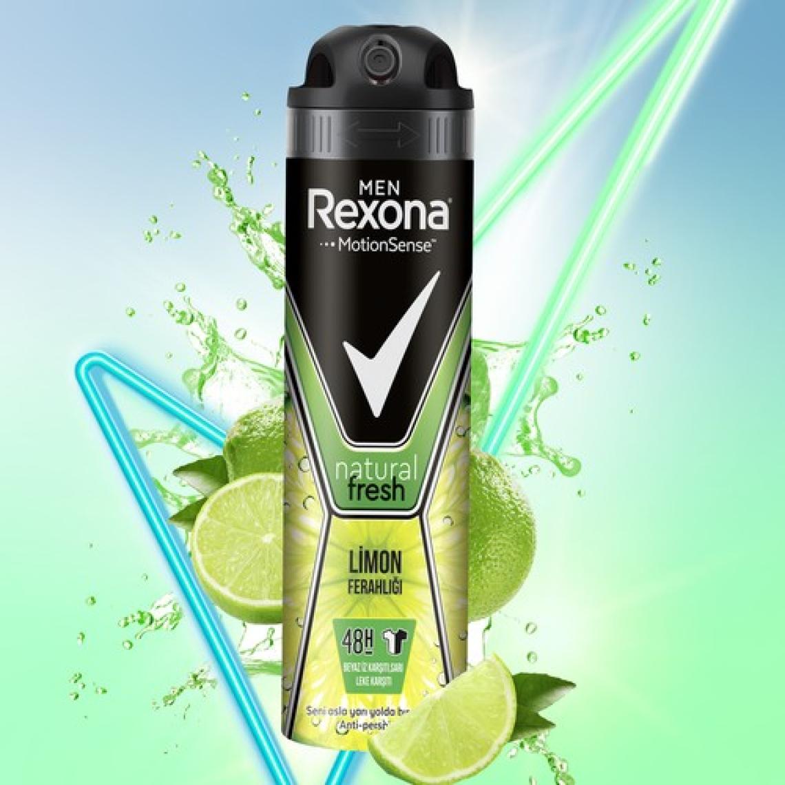 Rexona Men Natural Fresh Limon Ferahlığı Erkek Sprey Deodorant 150  ml