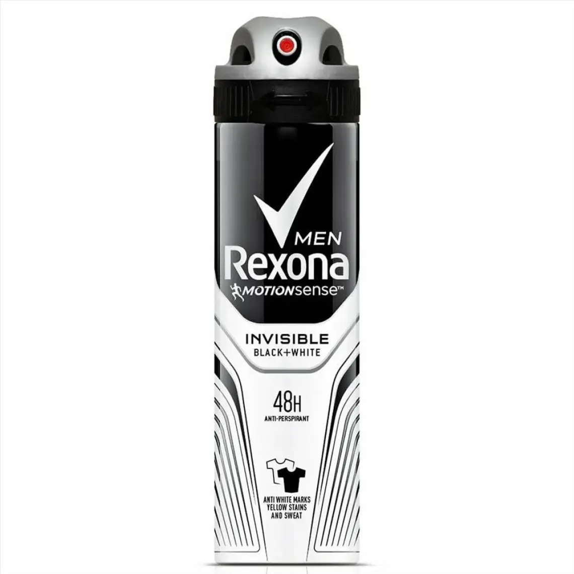 Rexona Men Erkek Sprey Deodorant Invisible Black & White 72 Saat Kesintisiz Üstün Koruma 150 ml