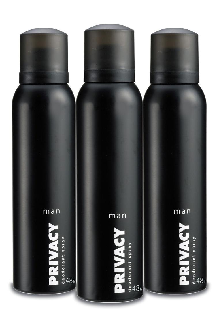 Privacy Men 3'lü Deodorant 3 x 150 ml
