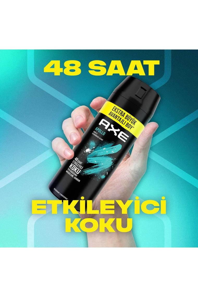 Axe Erkek Sprey Deodorant Apollo 48 Saat Etkileyici Koku 200 ml
