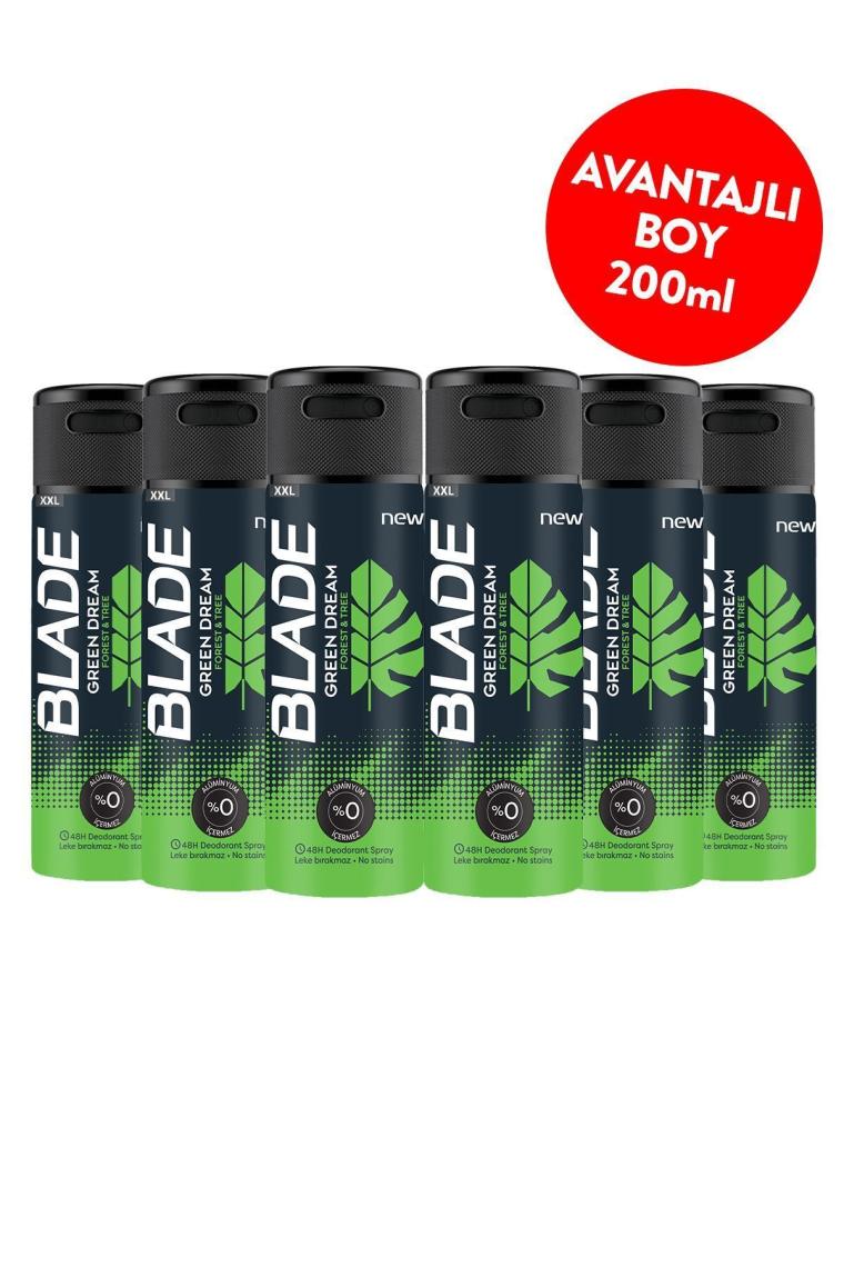 Blade Green Dream Erkek Deodorant 6 x 200 ml