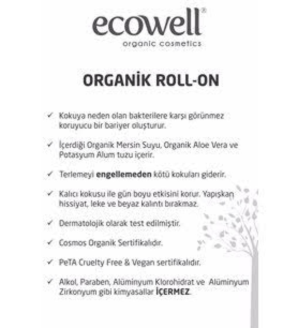 Ecowell Organik Roll-on Erkek 2li (2 X 75 ml)