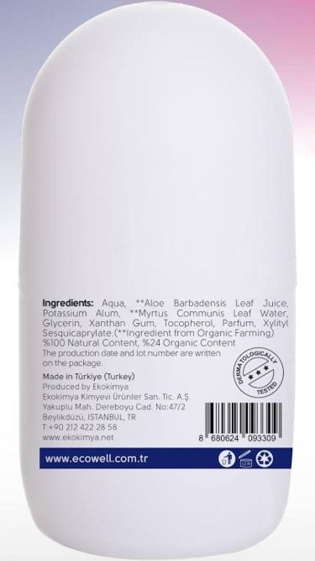 Ecowell Organik Roll-on Erkek 2li (2 X 75 ml)