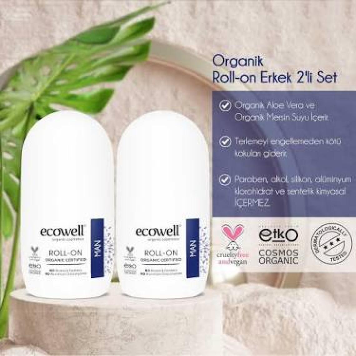 Ecowell Organik Roll-on Erkek 2li (2 X 75 ml)