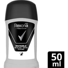 Rexona Men Erkek Anti-Perspirant Stick Deodorant Invisible Black And White 50 ML 1 Adet