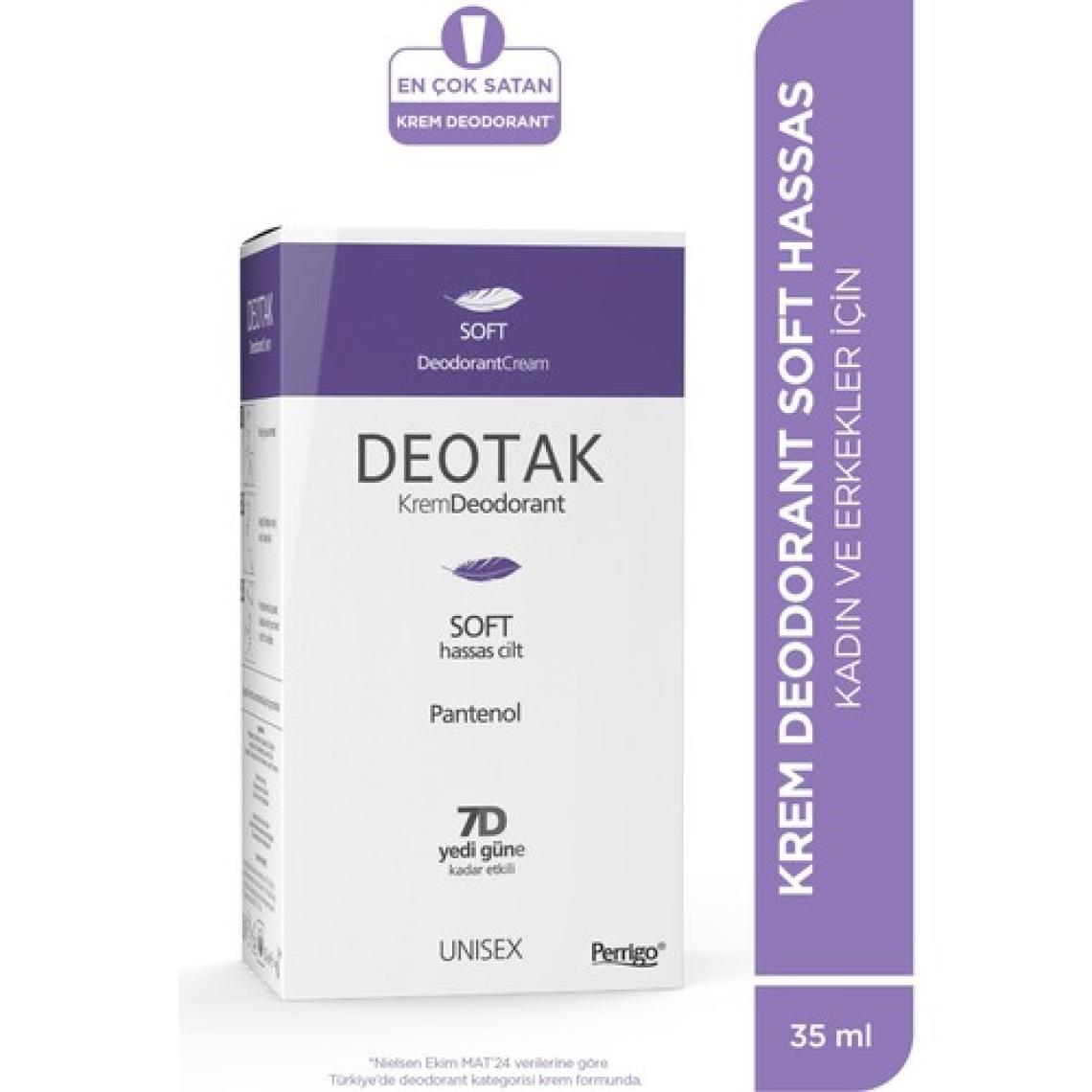 Soft Hassas Koruma 7 Güne Kadar Etkili Krem Deodorant 35 ml x 2 Adet