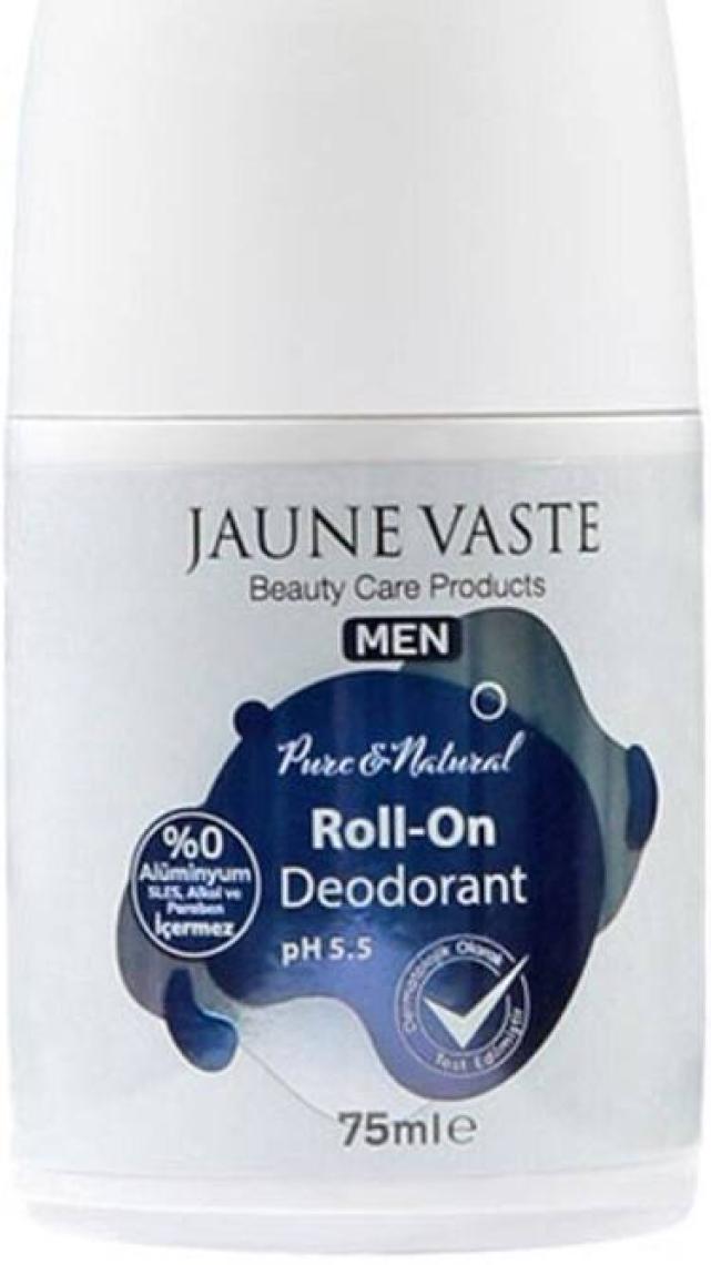 Jaune Vaste Doğal Roll On Erkekler Için 75 ml Alüminyum Sles Içermez