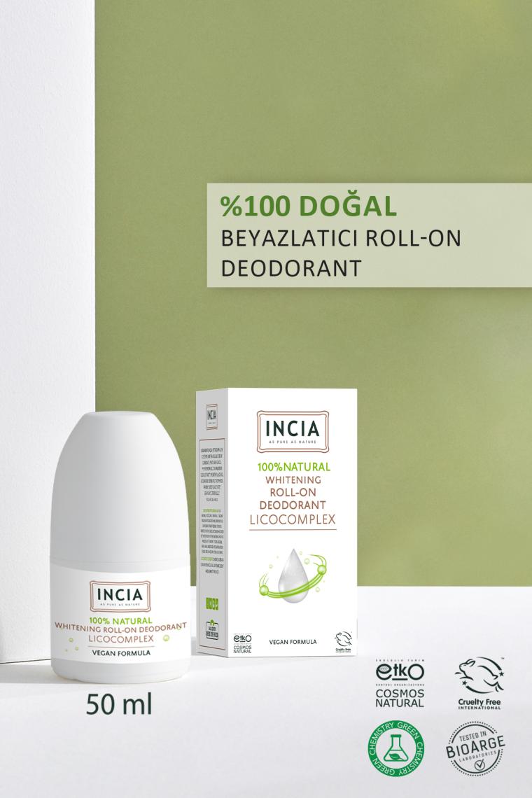 %100 Doğal Roll On Deodorant Beyazlatıcı Ter Kokusu Önleyici Lekesiz 50 ml