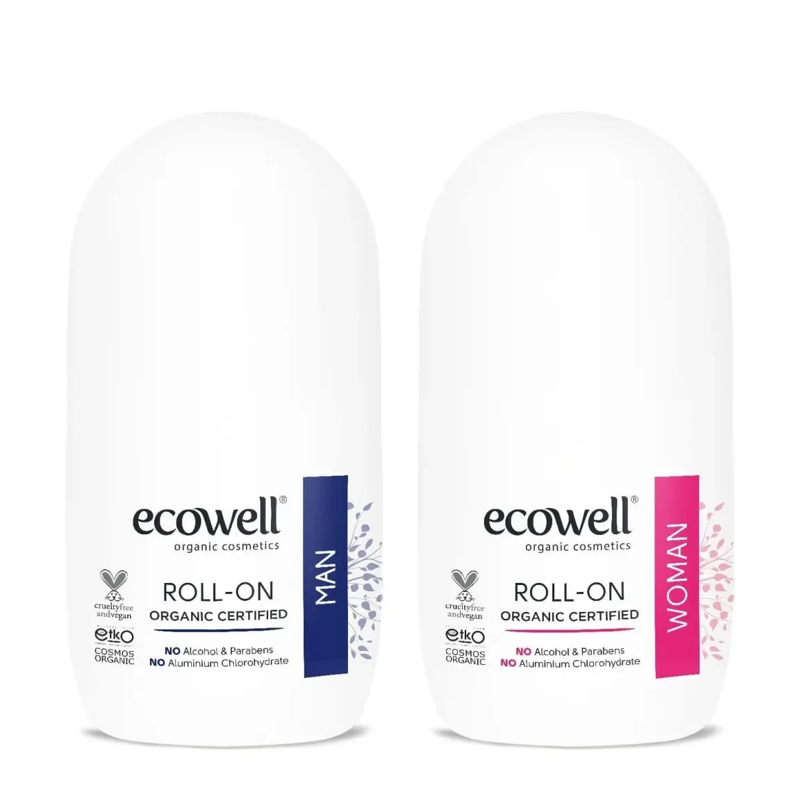 Ecowell Organik Roll-on Kadın + Erkek Set (2 X 75 ml) SET