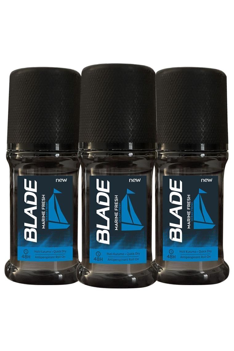 Blade Marine Fresh Erkek Roll On 3X50 ml