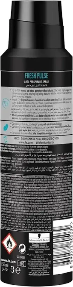 Fa Men Fresh Pulse Bergamot Canlılığı Deosprey 150 ML