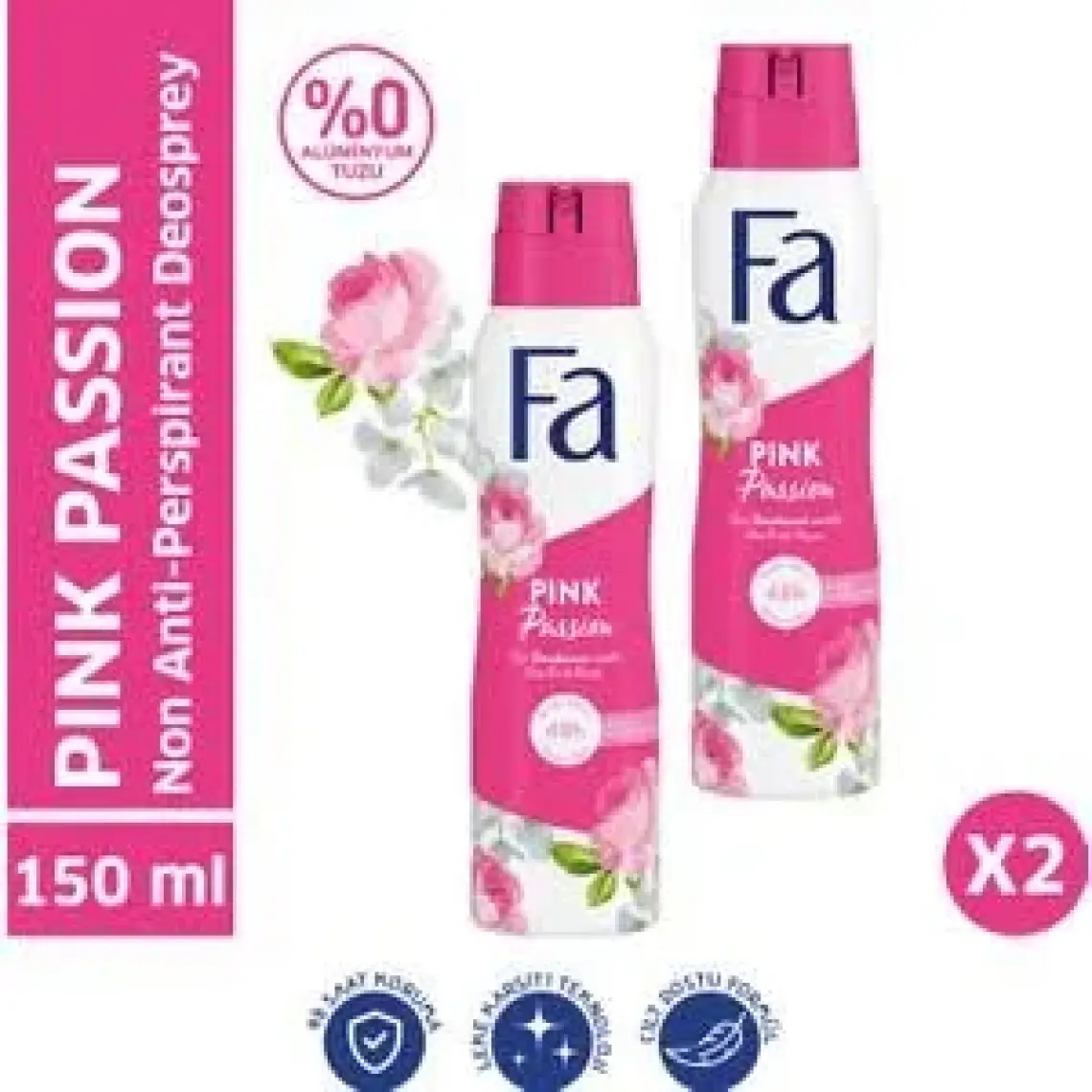 Fa Pink Passion Deosprey 150 Ml X 2 Adet