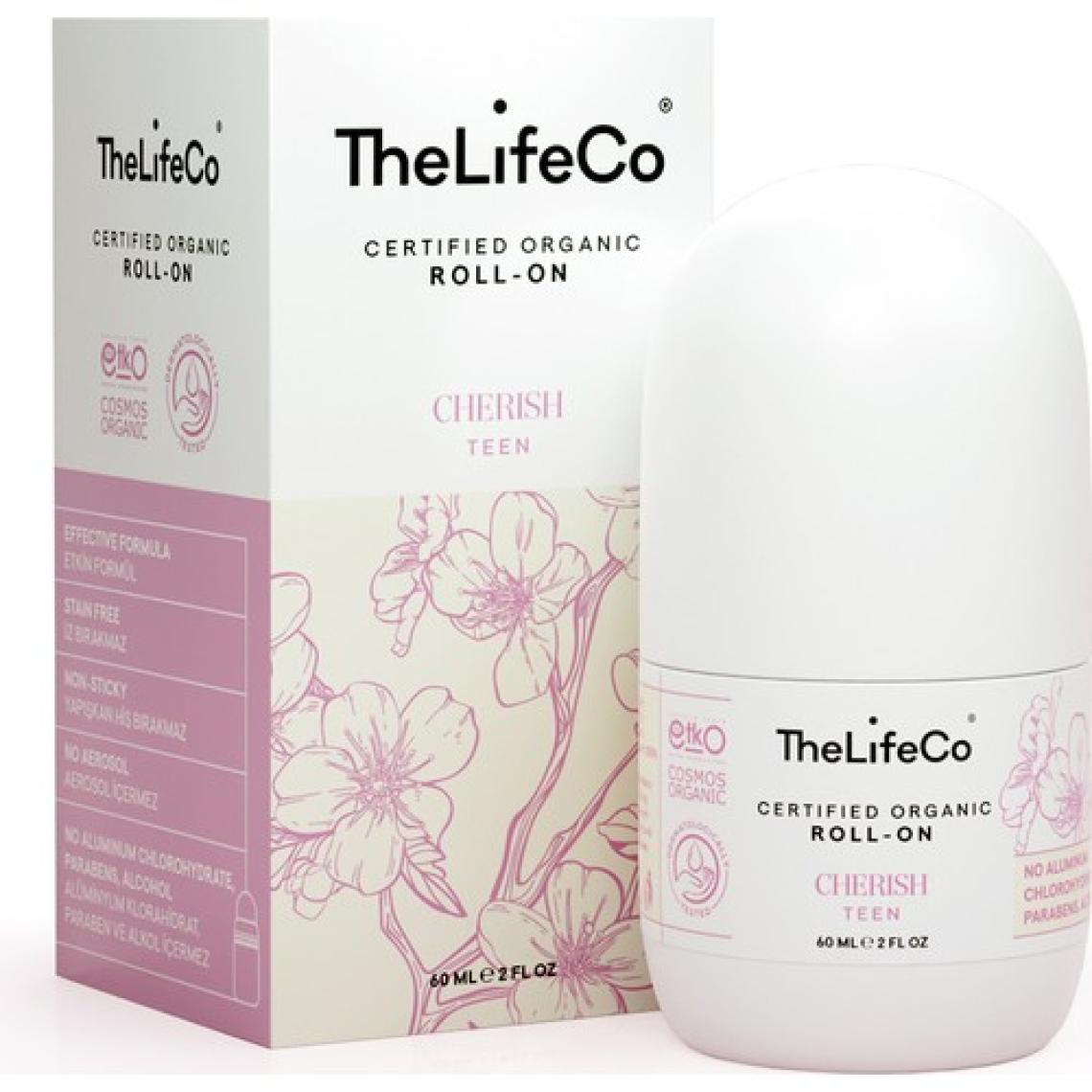 TheLifeCo Organik Roll-On Deodorant Cherish 60 ml (Alüminyumsuz, Alkolsüz, Doğal)