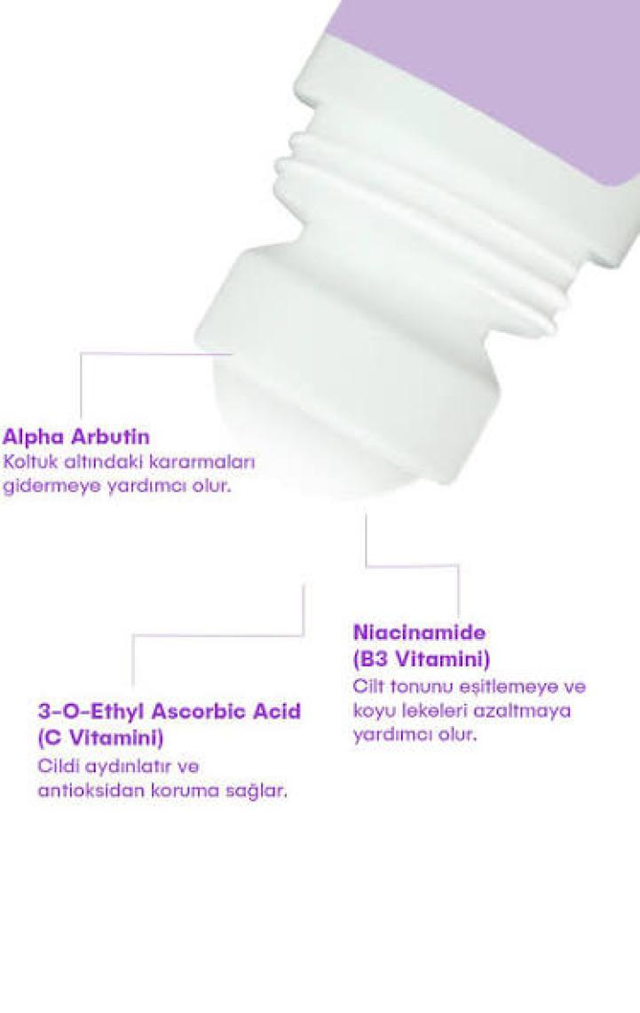 S'he Vec ROLL ON THE FLOOR - Terleme Önleyici Beyazlatma Etkili İz Bırakmayan Antiperspirant Roll-On 75ml