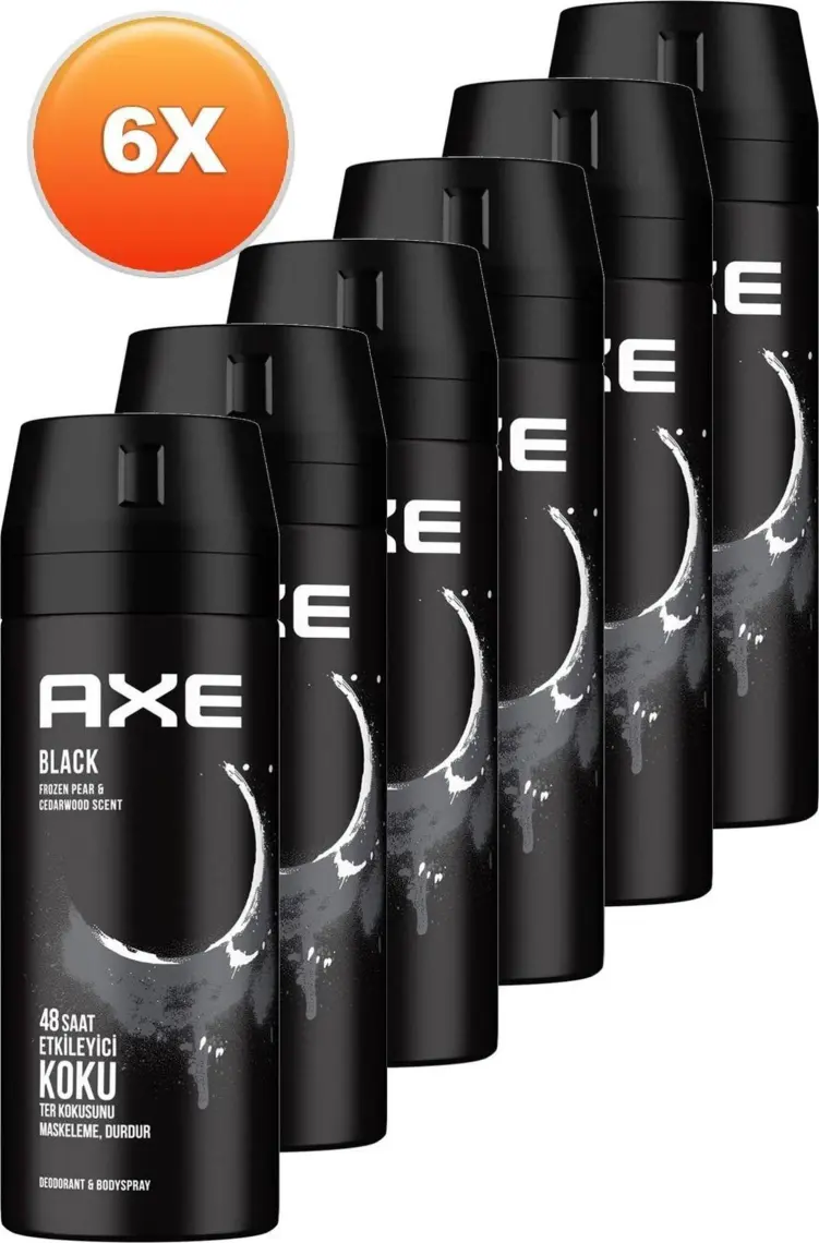 Axe Black Erkek Deodorant 150 ml 6'lı Set