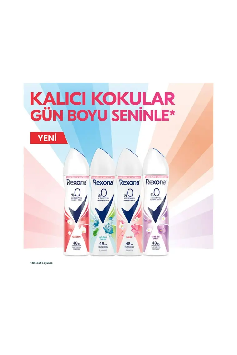 Rexona Kadın Sprey Deodorant Mystic Love %0 Alüminyum 150 ml