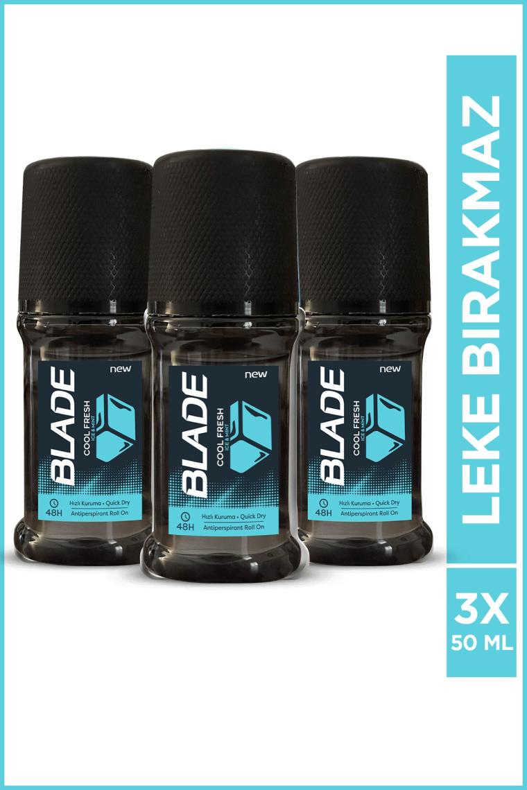 Blade Cool Fresh Erkek Roll On 3X50 ml