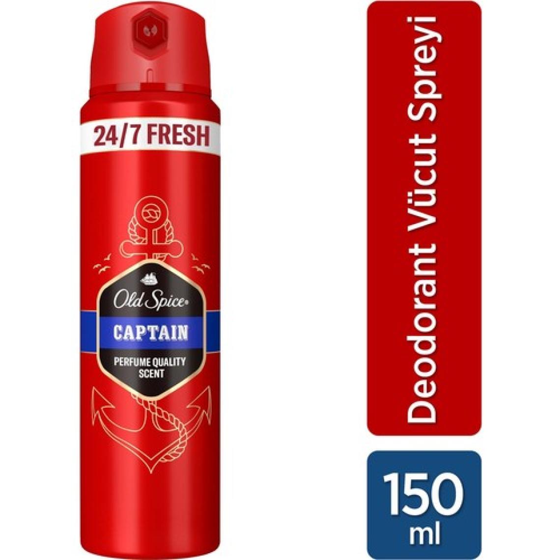 Old Spice Captain Erkek Sprey Vücut Deodorantı 150 ml