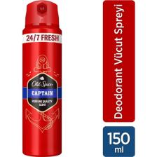 Old Spice Captain Erkek Sprey Vücut Deodorantı 150 ml