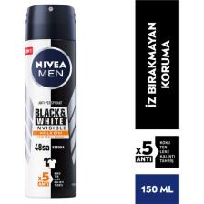 Nivea Men Invisible Black &amp; White Güçlü Etki Erkek Roll-On Deodorant 50 ml