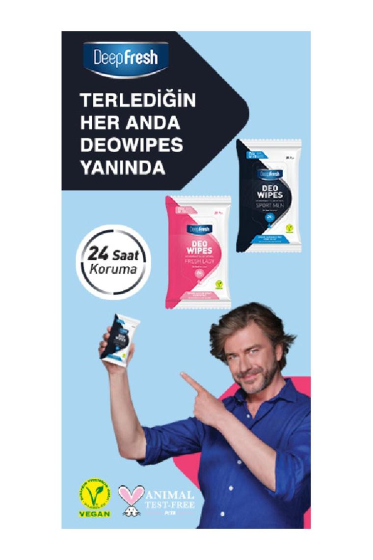 Deodorant Islak Mendil Sport Men 20 Yaprak