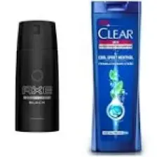 Axe Erkek Deodorant Sprey Black 150 ML + Clear Cool Sport Menthol Şampuan 180 ML