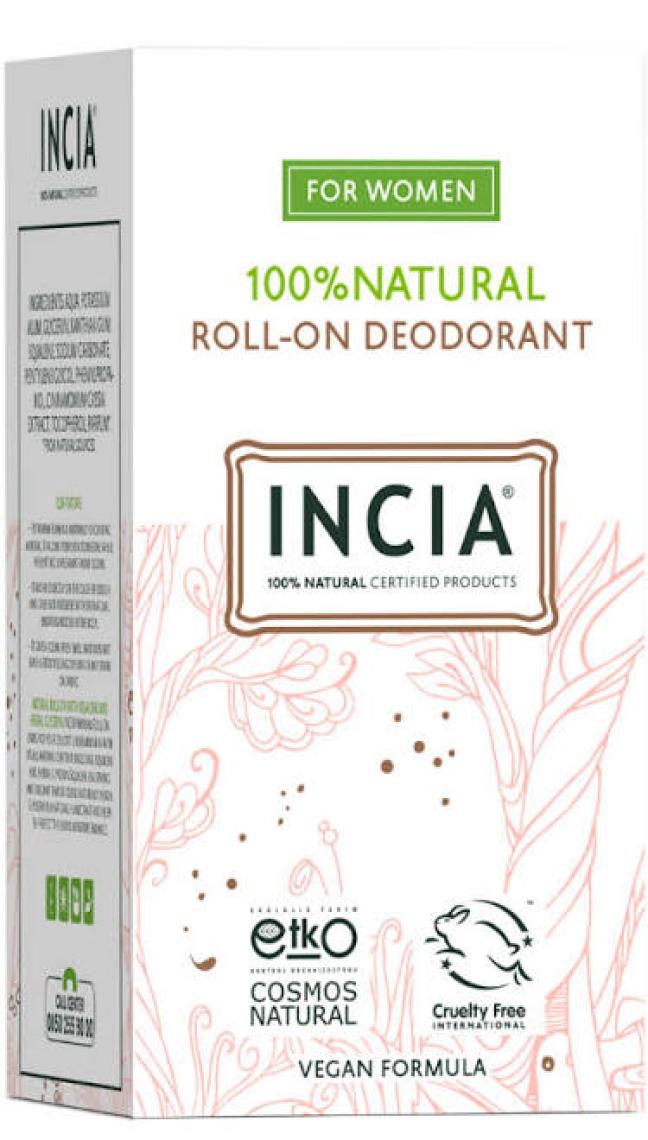 %100 Doğal Roll On Deodorant Kadınlar İçin Ter Kokusu Önleyen Leke Yapmayan 50 ml