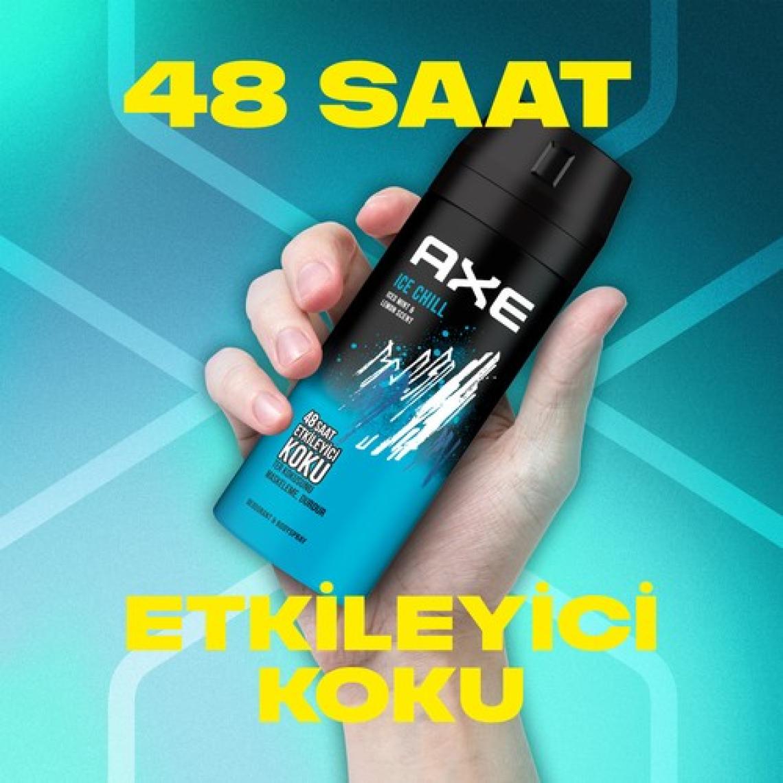 Axe Erkek Deodorant & Bodyspray Ice Chill 48 Saat Etkileyici Koku 150 ml