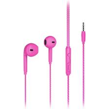 Lecoo EH104 Kablolu 3.5mm Jacklı Kulak İçi Mikrofonlu Kulaklık Pembe