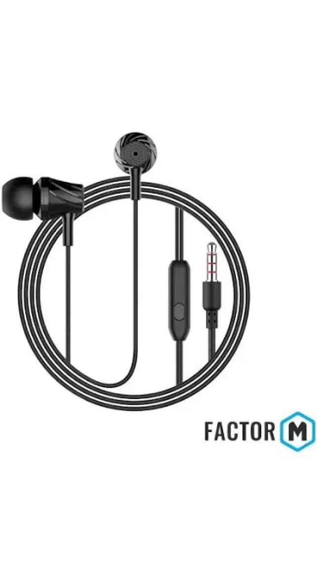 Factor-M Fm03 Kulakiçi Mikrofonlu Kablolu Kulaklık Kırmızı