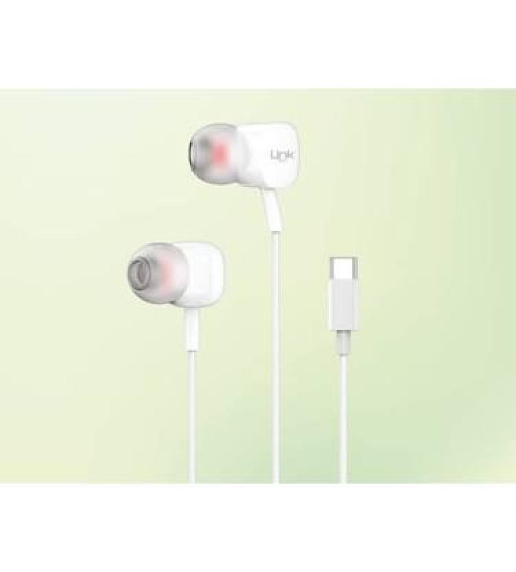 Linktech H16 Kulak Içi Usb-C Kablolu Mikrofonlu Kulaklık