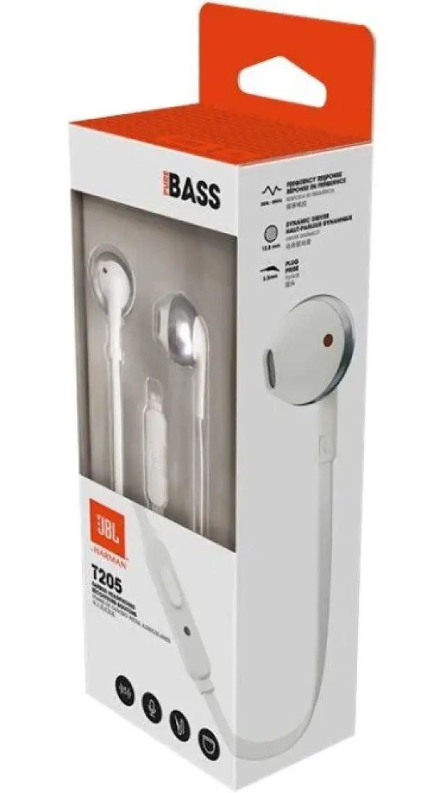 JBL T205 Kulaklık CT IE Chrome