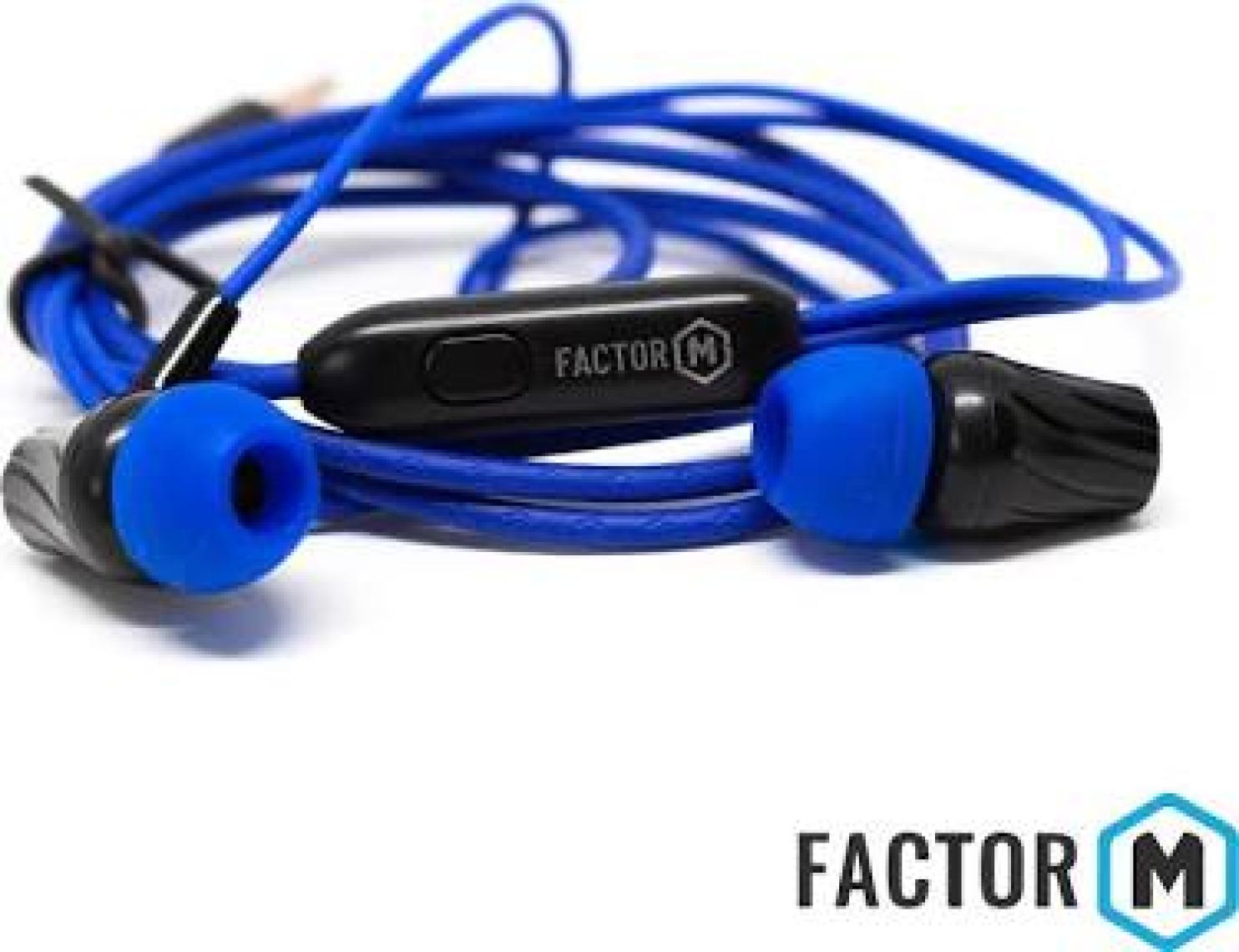 Factor-M Fm­03 Kulakiçi Mikrofonlu Kablolu Kulaklık Mavi (FM­FM03KM)