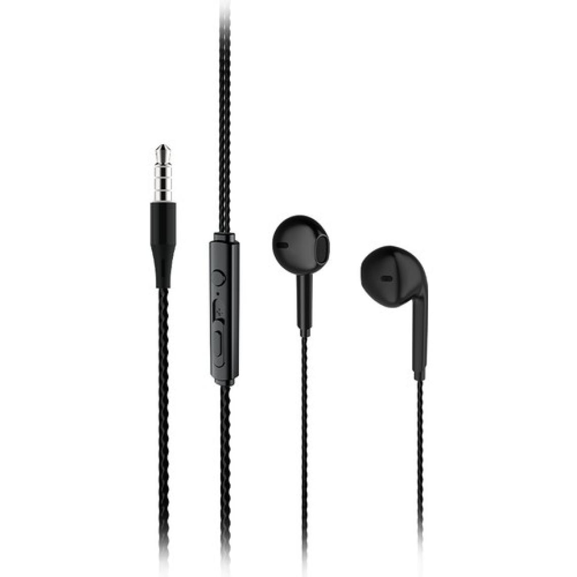 Lecoo EH104 Kablolu 3.5mm Jacklı Kulak İçi Mikrofonlu Kulaklık Siyah
