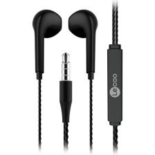 Lecoo EH104 Kablolu 3.5mm Jacklı Kulak İçi Mikrofonlu Kulaklık Siyah