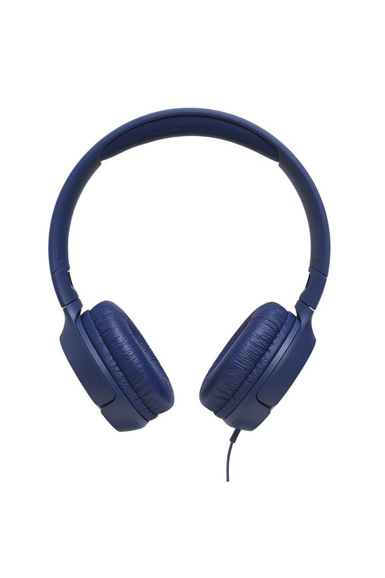 JBL T500 Mikrofonlu Kablolu Kulaküstü Mavi Kulaklık