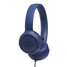 JBL T500 Mikrofonlu Kablolu Kulaküstü Mavi Kulaklık
