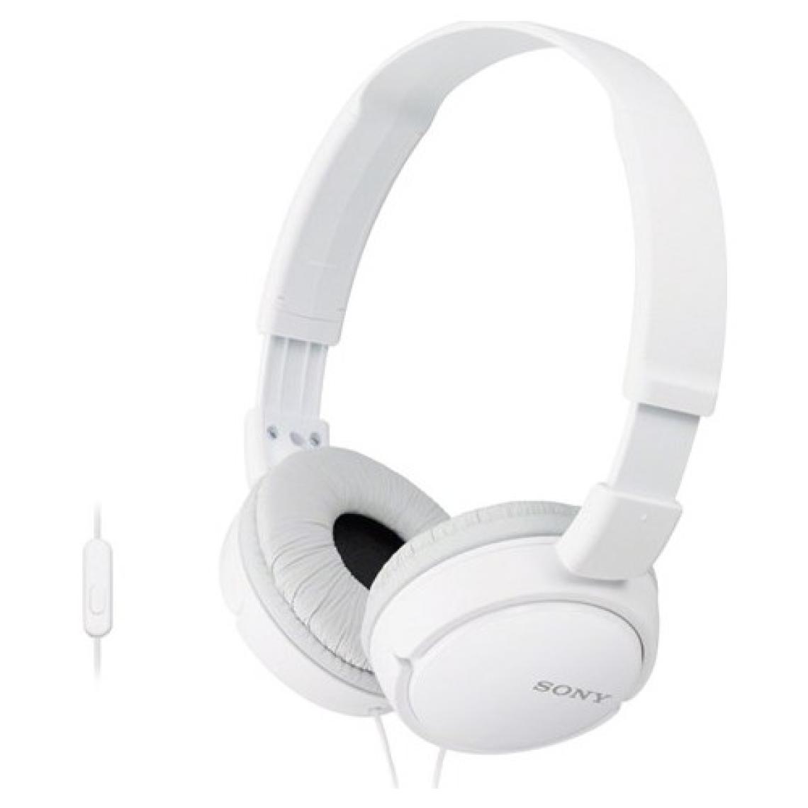 Sony MDR-ZX110APW Beyaz Mikrofonlu Kulak Üstü Kulaklık