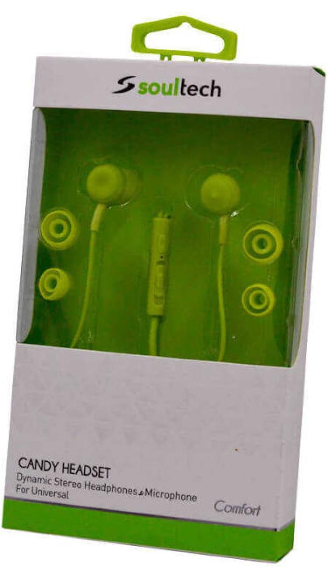Soultech KK012Y Comfort Candy Kulaklık Yeşil