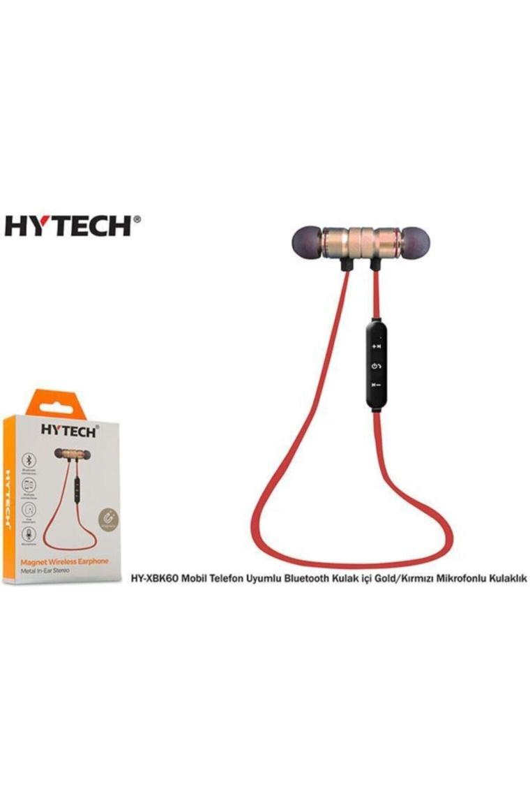 Hytech HY-XBK60 Mobil Telefon Uyumlu Bluetooth Kulak Içi Siyah Mikrofonlu Kulaklık