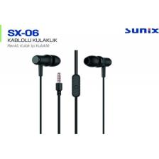 Sunix Sx-06 Stereo Kablolu Kulaklık - Siyah