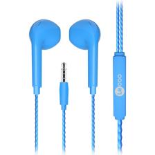 Lecoo EH104 Kablolu 3.5mm Jacklı Kulak İçi Mikrofonlu Kulaklık Mavi